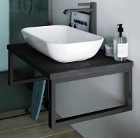 Столешница 60*55 постформинг черный